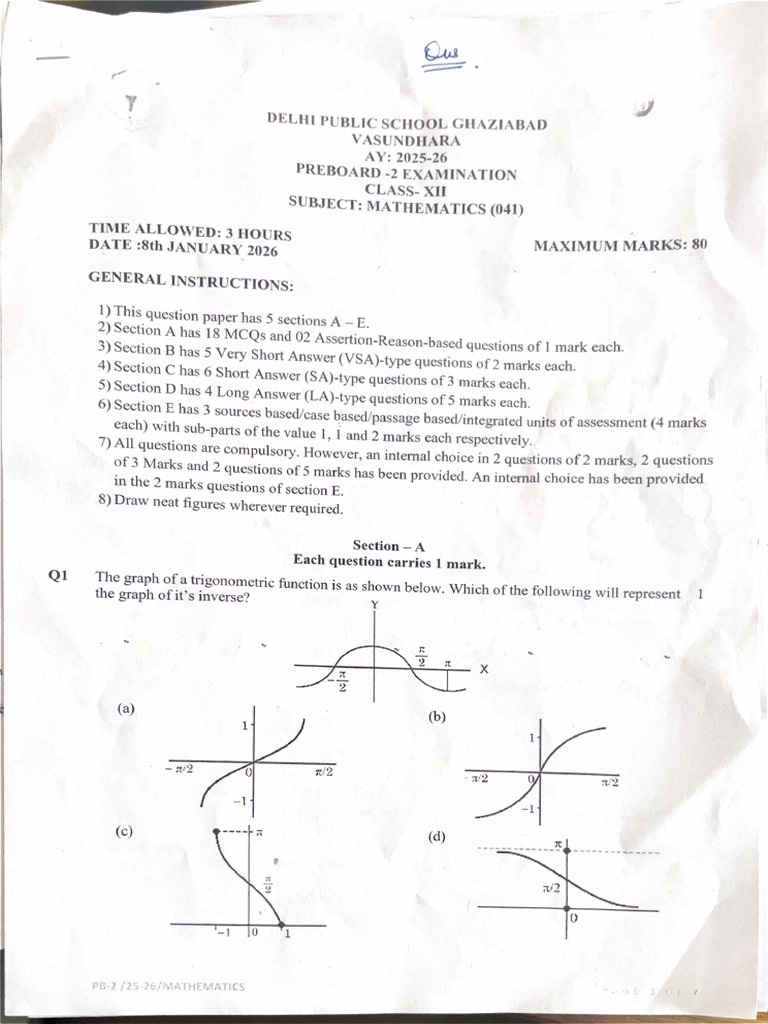 Maths Ous Paper | PDF