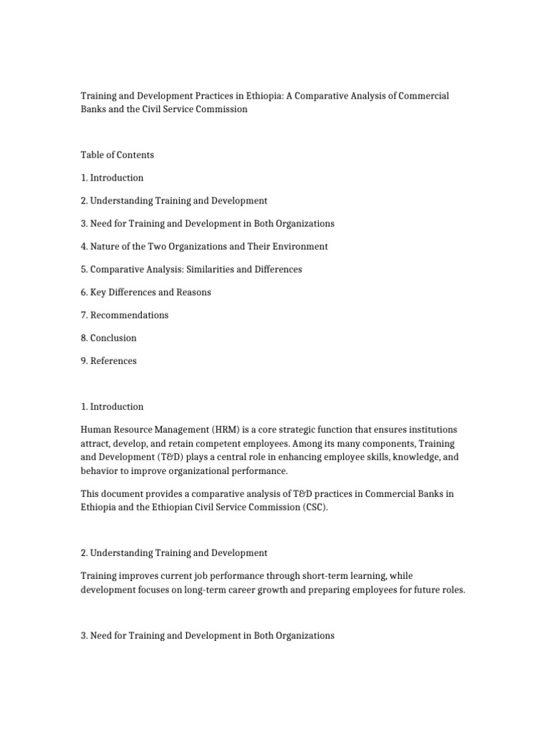 Training and Development Assignment | PDF | Leadership | Evaluation