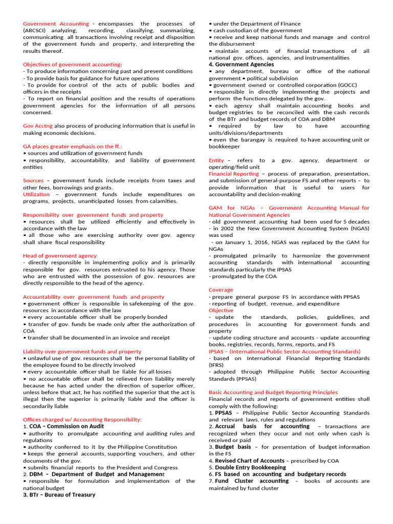 Government Accounting Cha (PT 1-2 | PDF | Budget | Expense