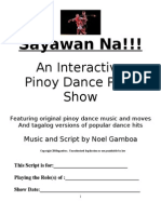 Sayawan Na!! Dance Show Script - 3-17-2010