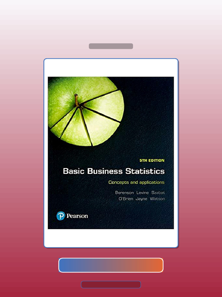 Basic Business Statistics 5th Edition by Mark E-book Testbank Solutions ...