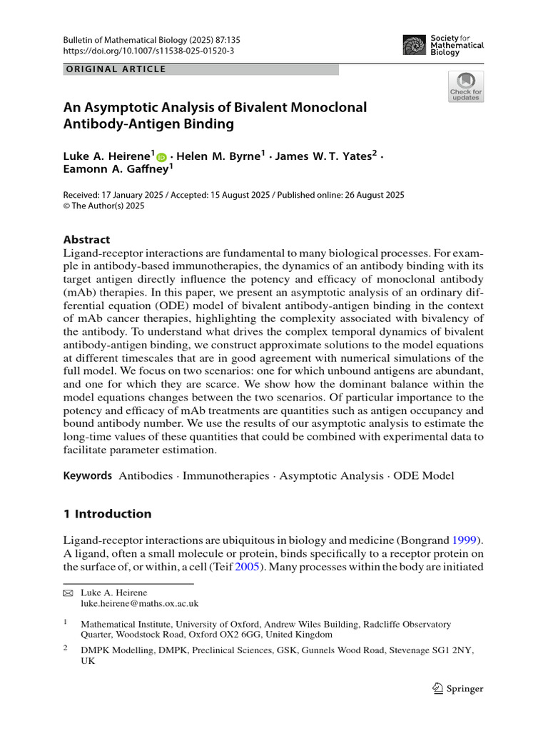 Article 3 | PDF | Monoclonal Antibody | Ligand (Biochemistry)