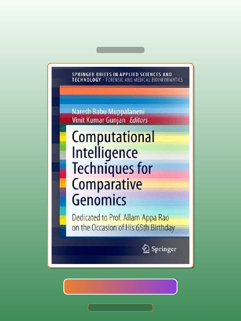 Computational Intelligence Techniques for Comparative Genomics ...