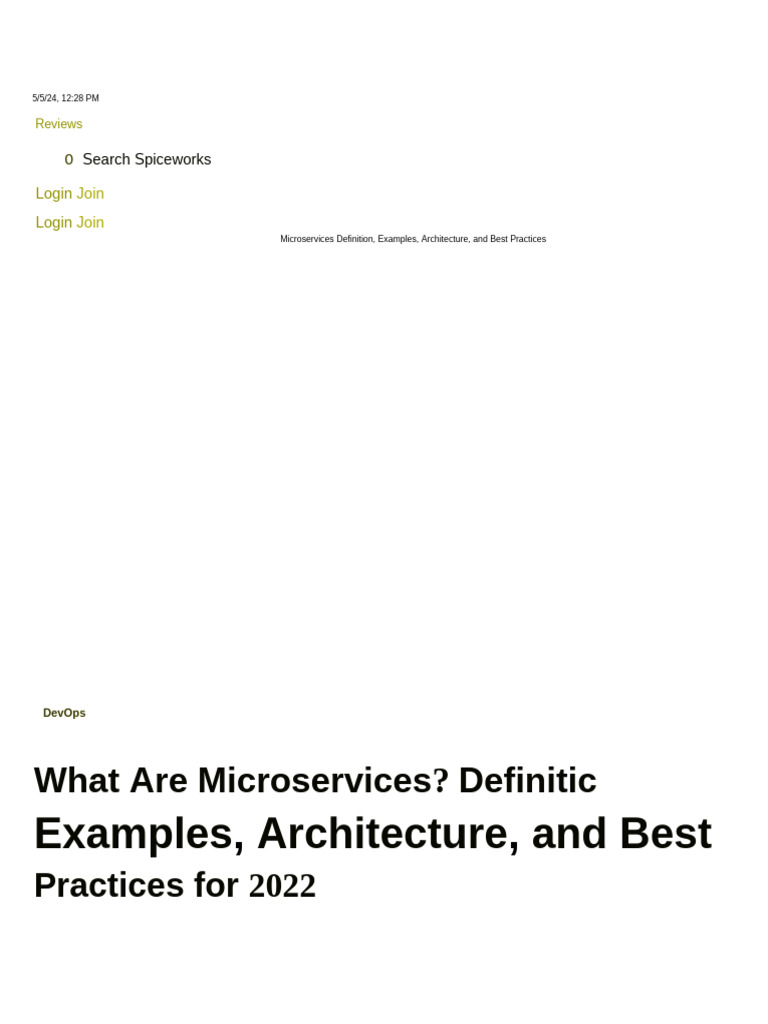 Microservices Architecture | PDF | Interface (Computing) | Computer Science
