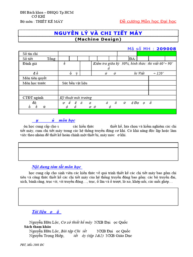 Nguyen Ly Va Chi Tiet May-4431 | PDF