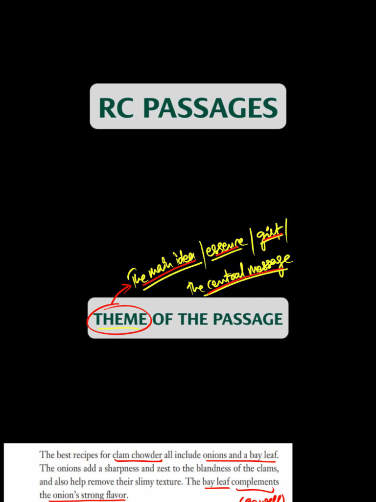 RC - Theme of The Passage | PDF