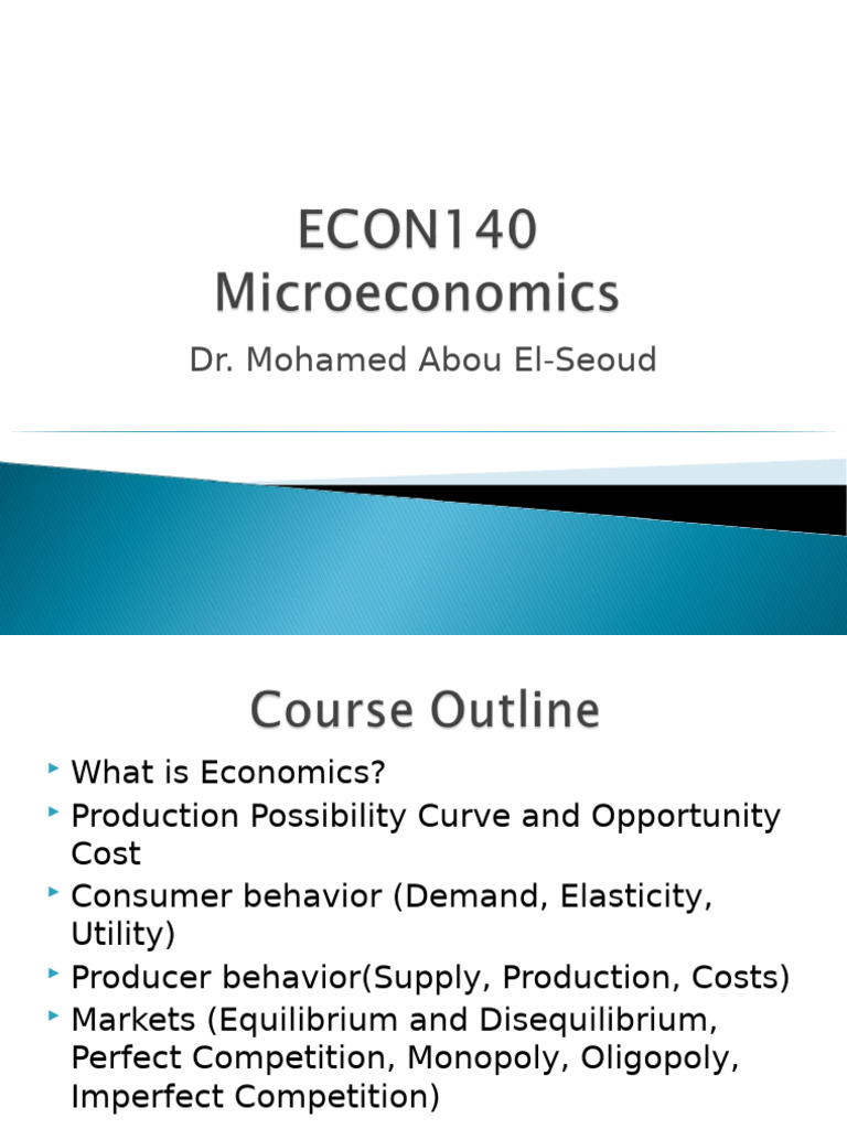 Chapter 1 new 2 | PDF | Economics | Microeconomics