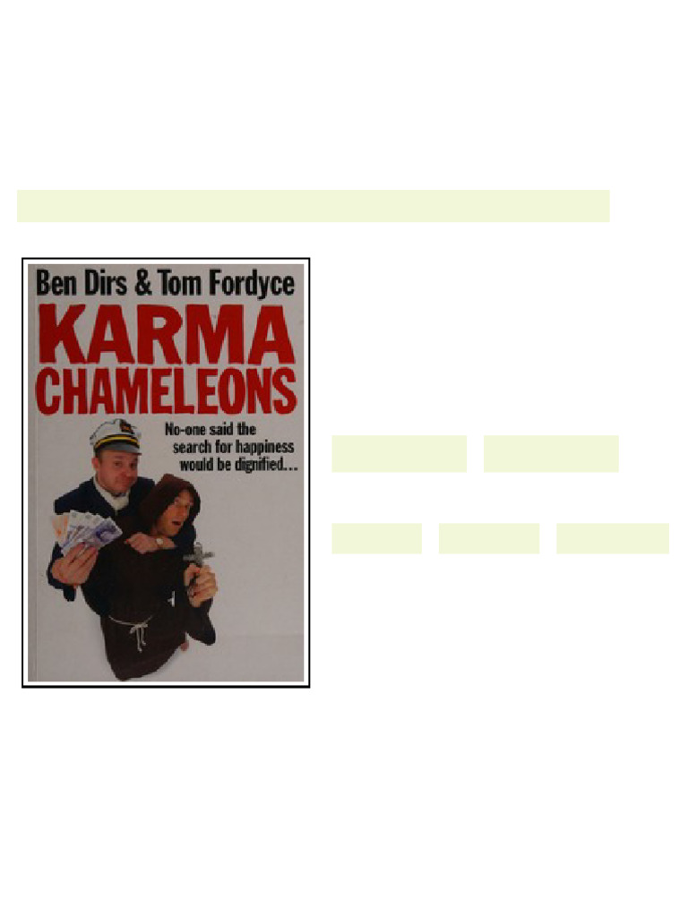 Karma Chameleons Newest Ebook Edition 2026 PDF 1
