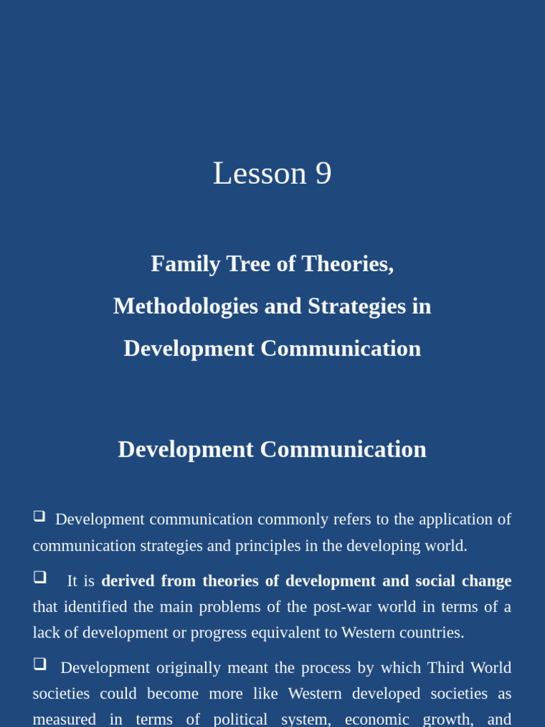 Lesson 9 | PDF | Communication | Human Communication