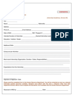 Internship Form