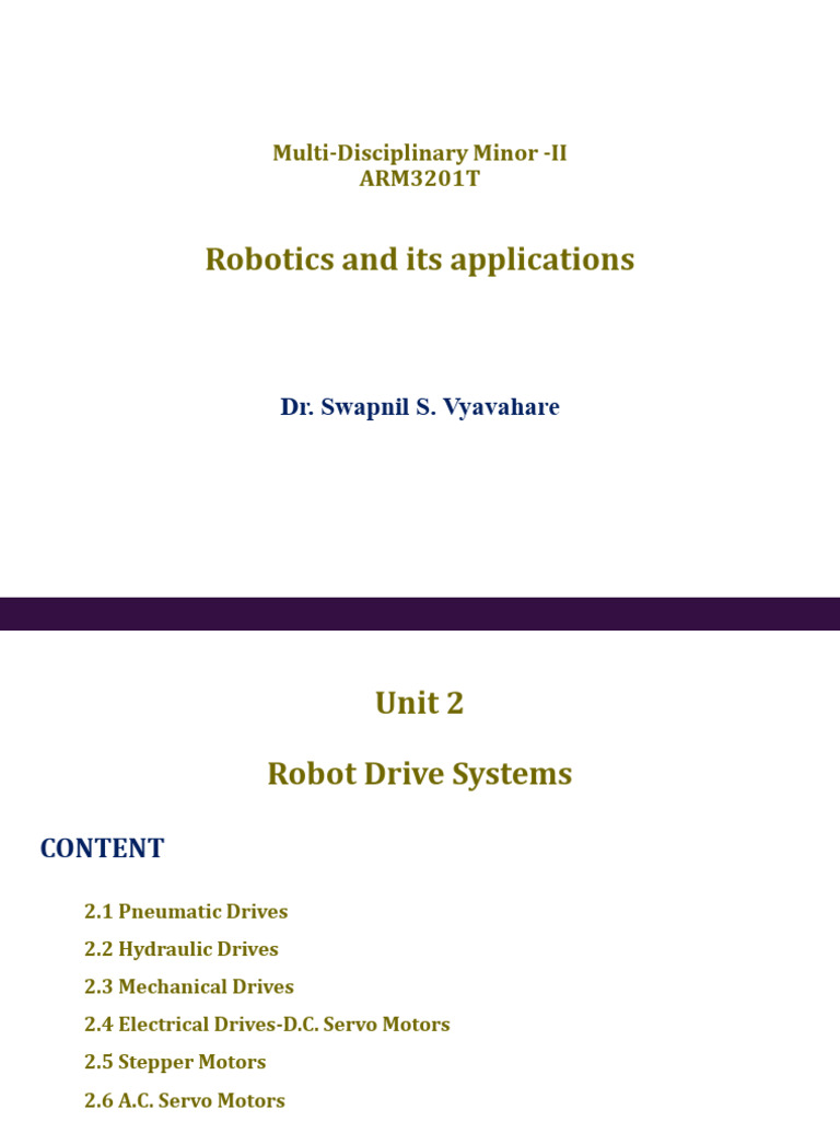 MDM Unit2 | PDF | Electric Motor | Shape Memory Alloy