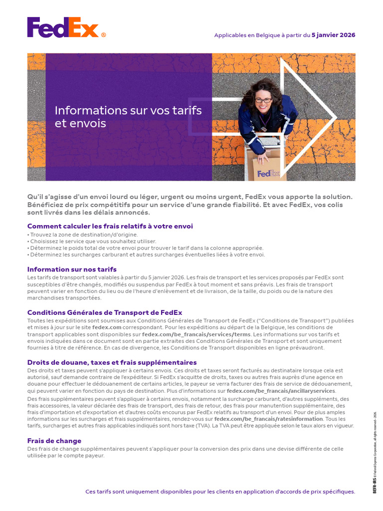 Fedex Rates Export FR Be | PDF | FedEx | Transport