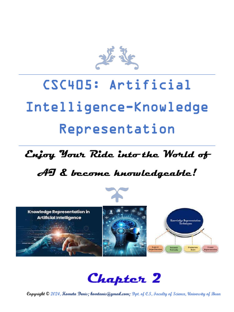 CSC405 - Artificial Intelligence Chapter 2 - 2024-2025 | PDF ...