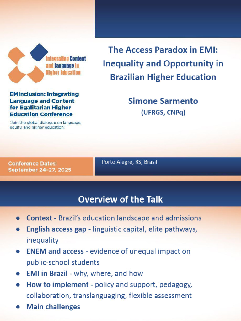 The Access Paradox in EMI: Inequality and Opportunity in Brazilian ...