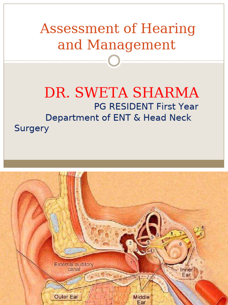 Assessment of Hearing and Management of Hearing Loss 2 | PDF | Hearing ...