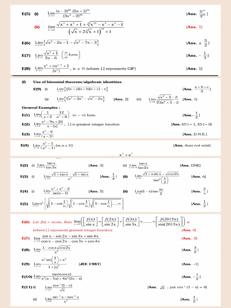 Limit homework_260121_114549 | PDF