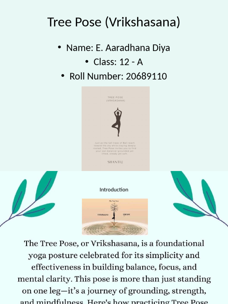Tree Pose Presentation Image Centered Down 00000000 2 | PDF