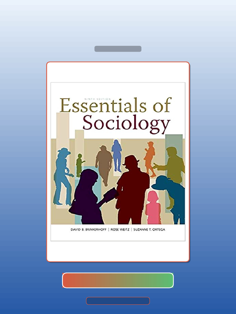 Essentials of Sociology 9th Edition by David B Brinkerhoff E-book ...