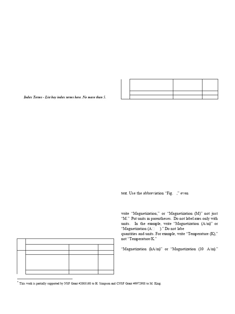 Ieee Conference Paper Template | PDF | Bracket | International System ...