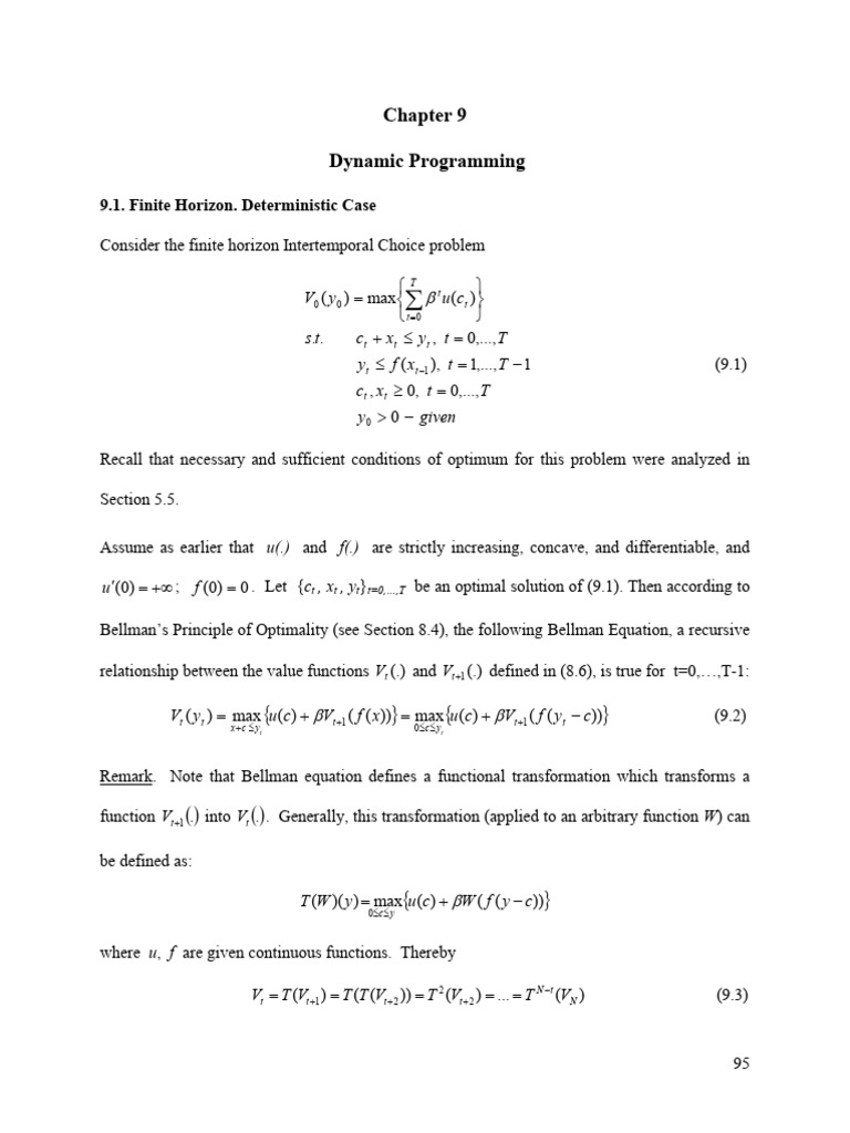 Lectures Dynamic+Programming+2024 | PDF | Function (Mathematics ...
