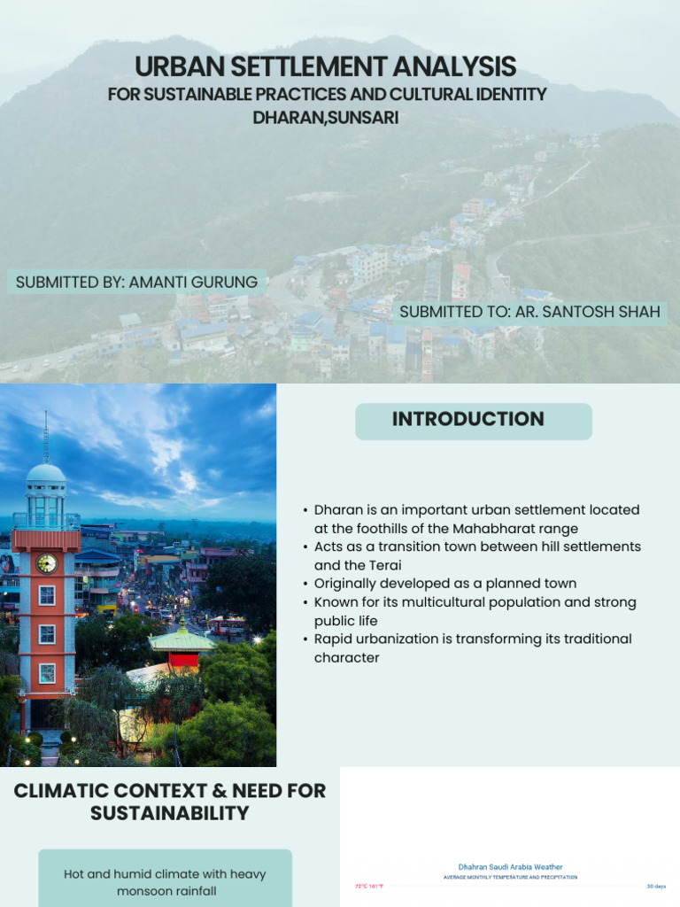 Urban Settlement Analysis | PDF | Sustainability | Urban Planning