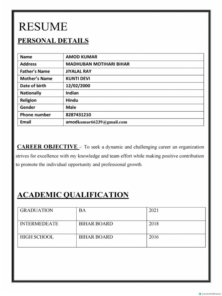 Amod Resume | PDF