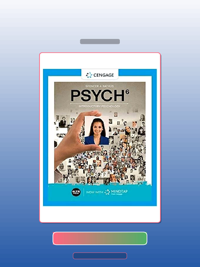 PSYCH 6th Edition by Spencer a Rathus E-book Testbank Solutions | PDF ...