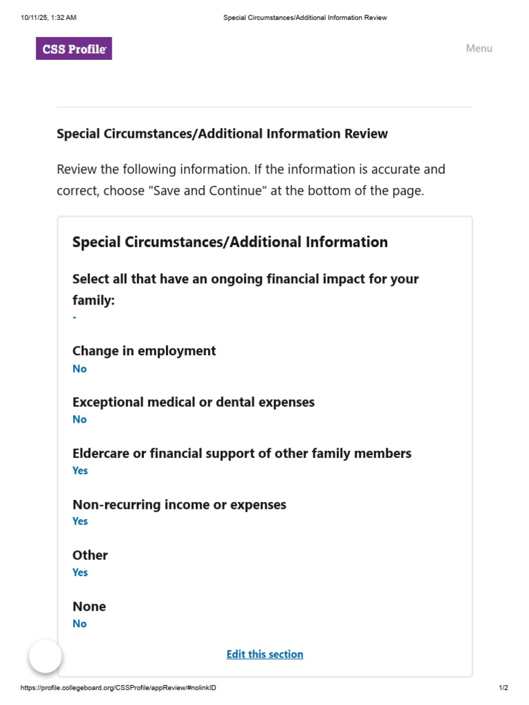 18 Special Circumstances - Additional Information Review | PDF | Cost ...
