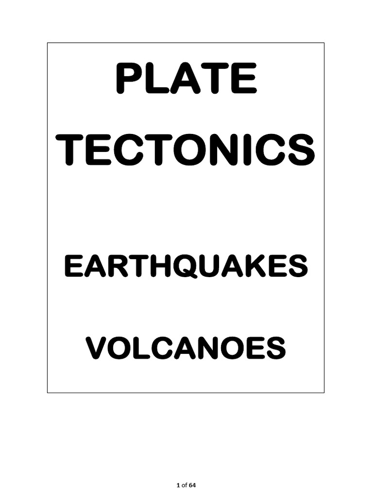 Plate Tectonics | PDF | Plate Tectonics | Volcano