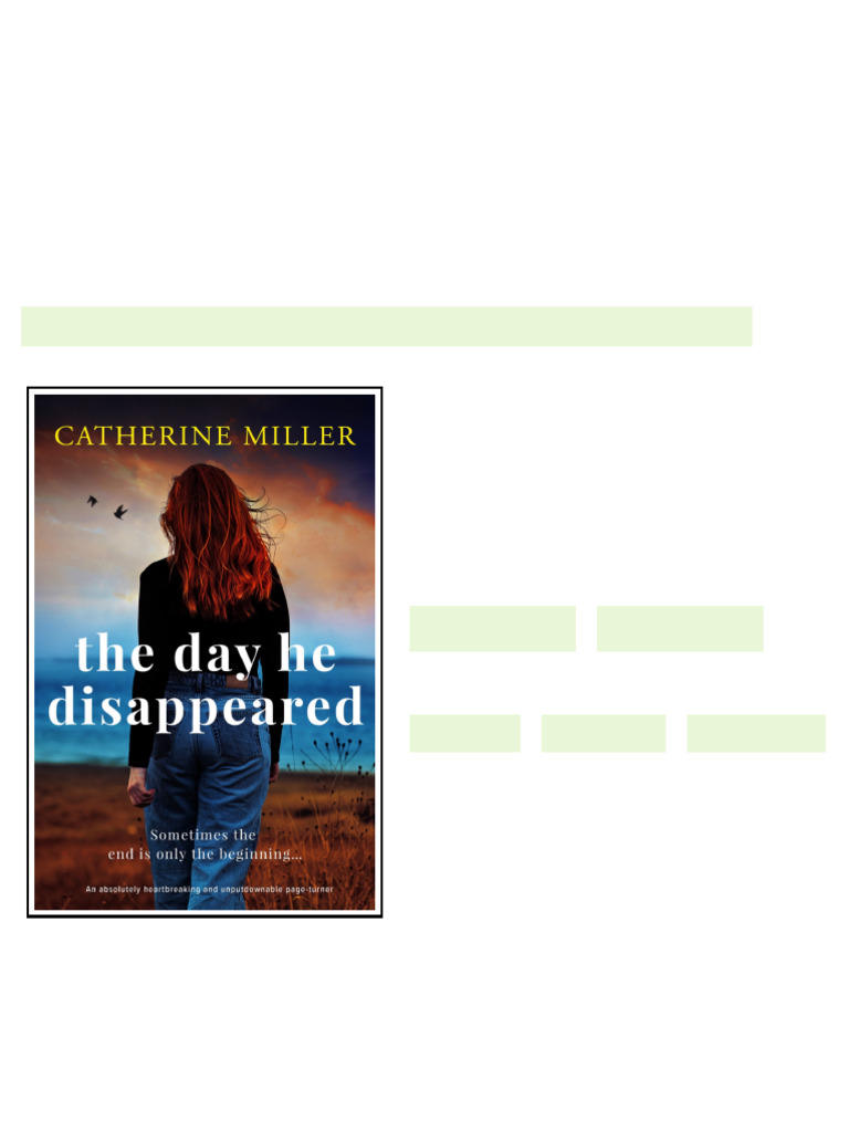 The Day He Disappeared An absolutely heartbreaking and unputdownable