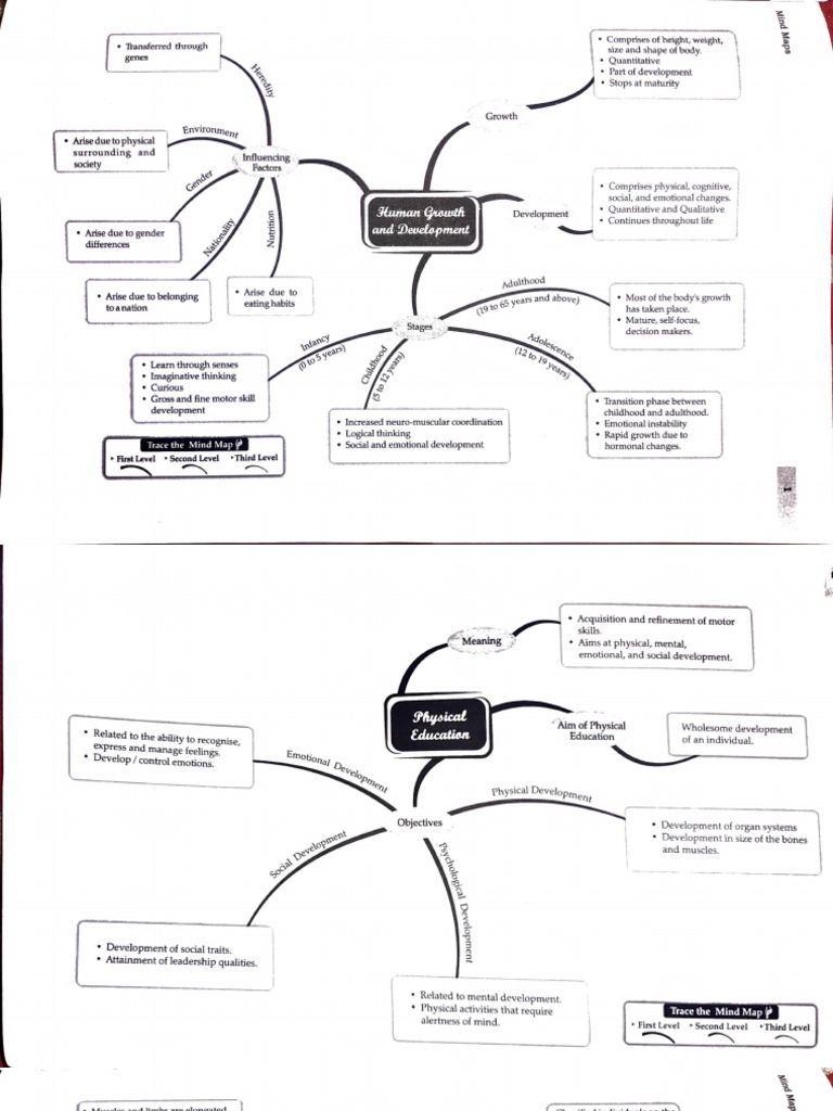 Grade X PE Mind Maps | PDF
