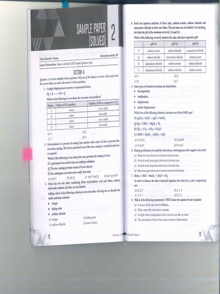 Sample Paper Science | PDF