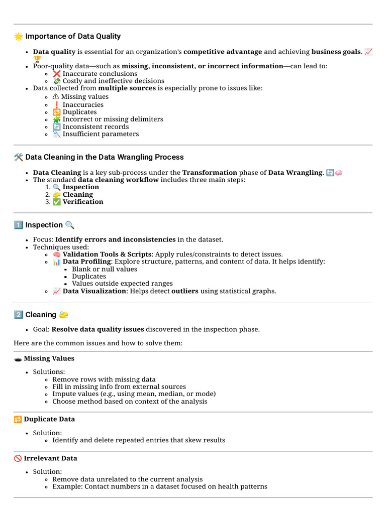 6. Data Cleaning | PDF | Data | Data Quality