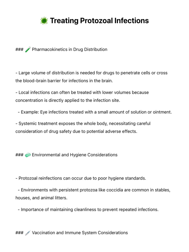 ? Treating Protozoal Infections | PDF | Drug Metabolism | Pharmacology