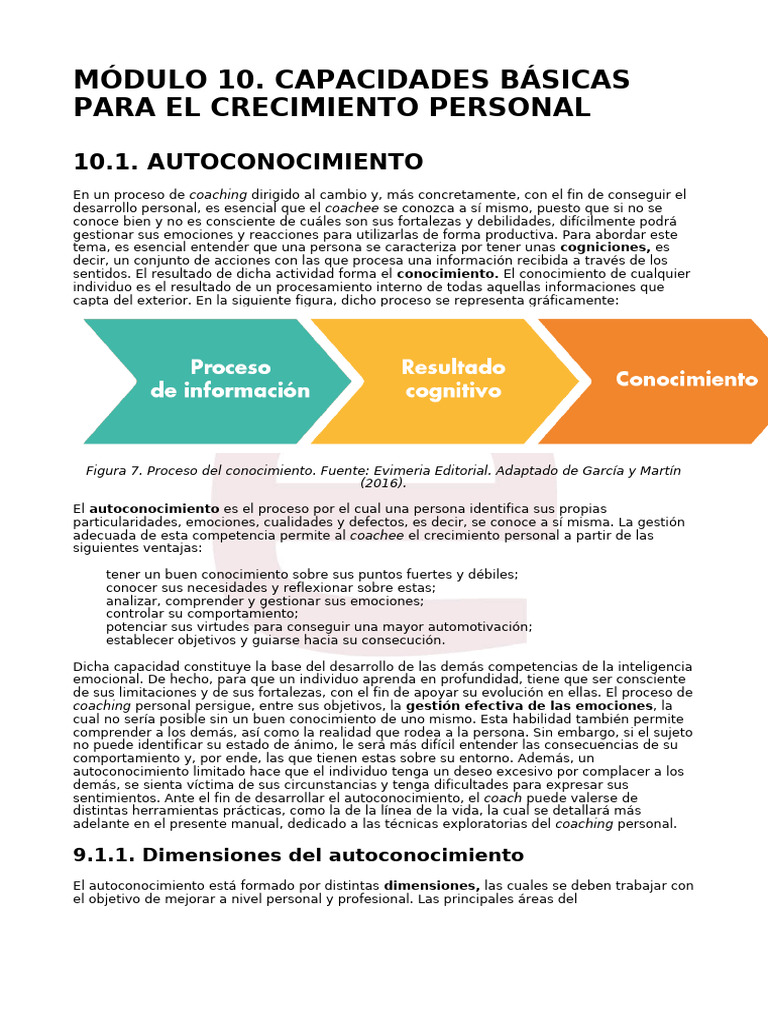 Modulo 10 Capacidades Basicas para El Crecimiento Personal | PDF ...
