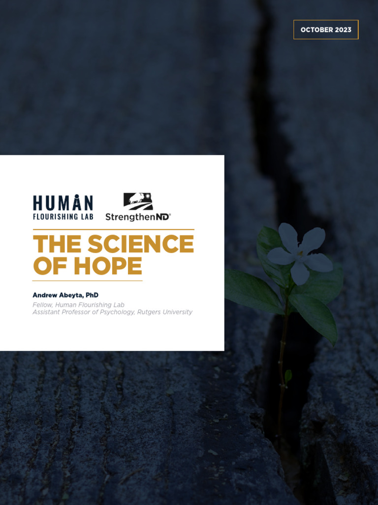 HFL The Science of Hope | PDF | Hope | Psychological Resilience