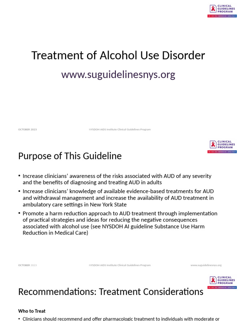 Treatment of Alcohol Disorder | PDF | Alcoholism | Opioid