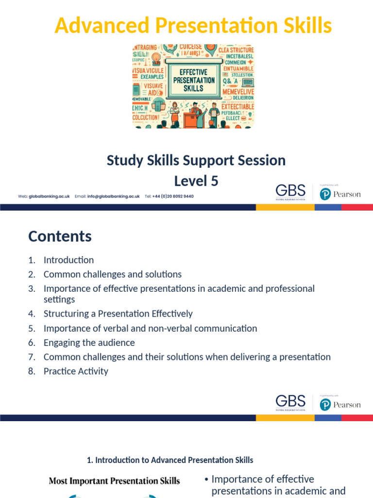 Advanced Presentation Skills (2) (1) | PDF | Body Language | Public ...