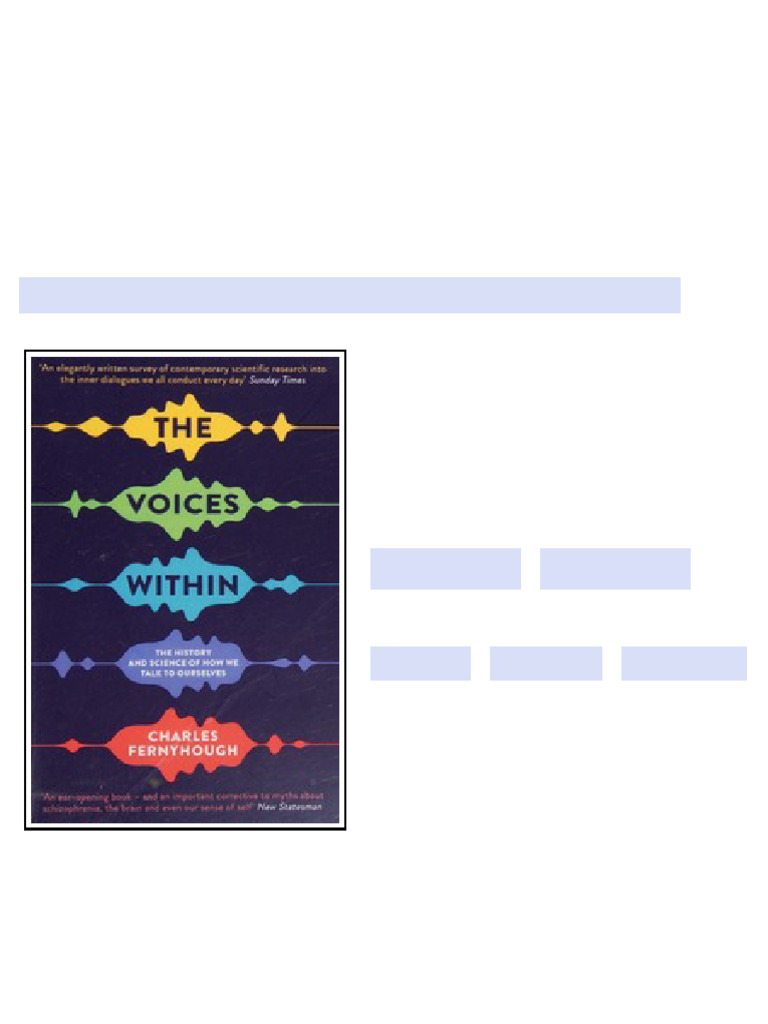 The voices within : the history and science of how we talk to ourselves ...
