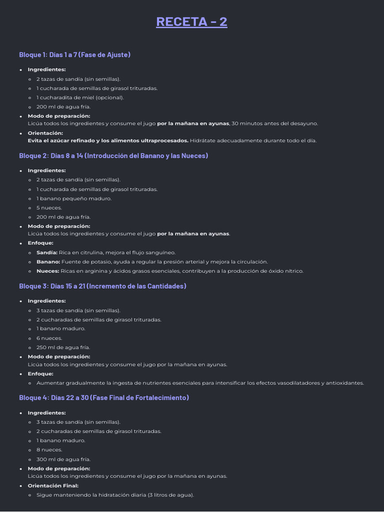 Receta 2 | PDF