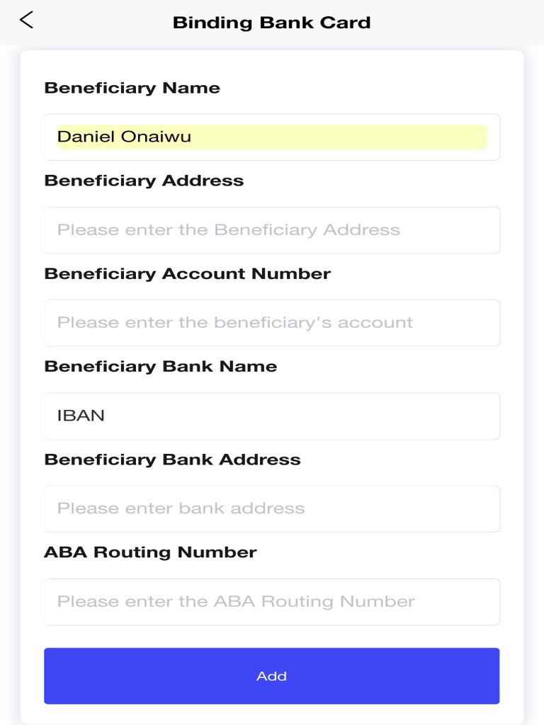 Binding Bank Card | PDF