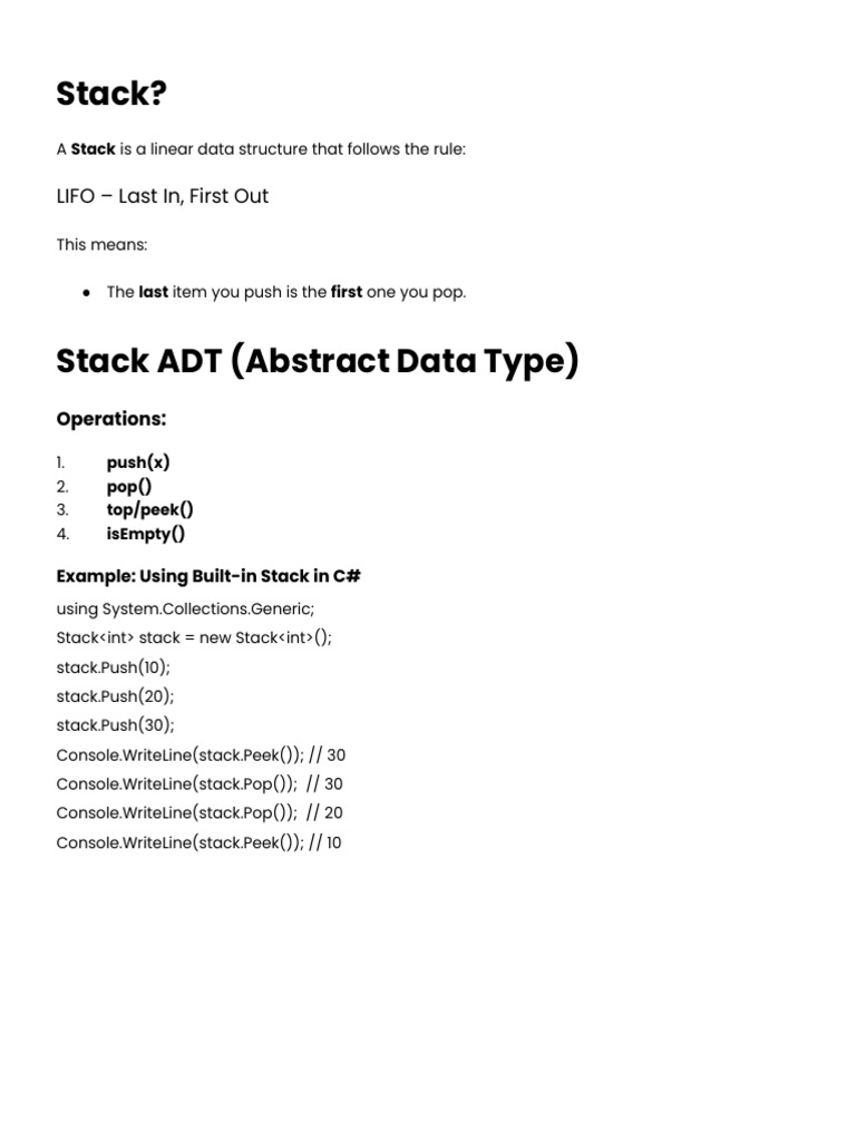 Stack | PDF