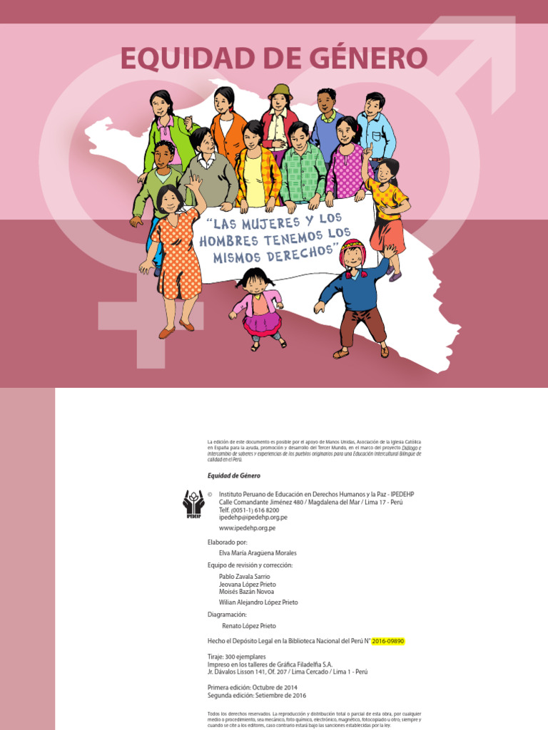 Cuadernillo Equidad de Genero IPEDEHP | PDF | Estudios de género ...