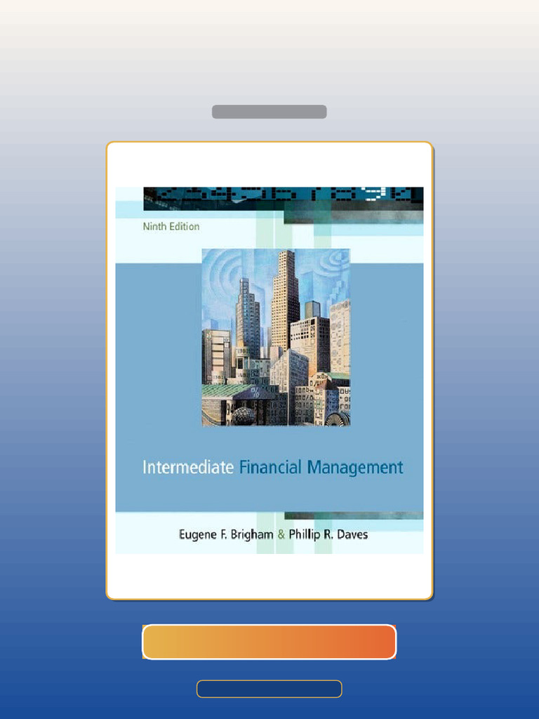 Intermediate Financial Management Ninth Edition E-book Testbank ...