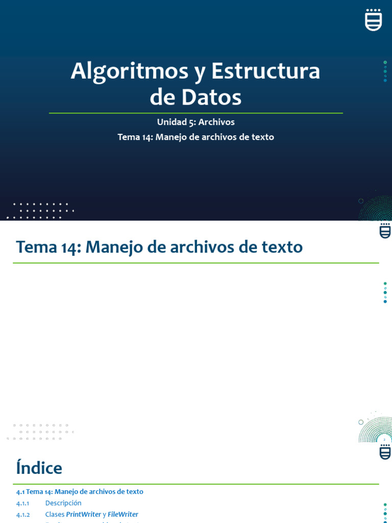 5.- PPT 2021 02 U05 T14 Algoritmos y Estructura de Datos (4683) | PDF ...