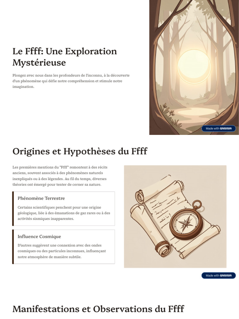 Le FFFF Une Exploration Mysterieuse | PDF | Comportement | Sciences ...