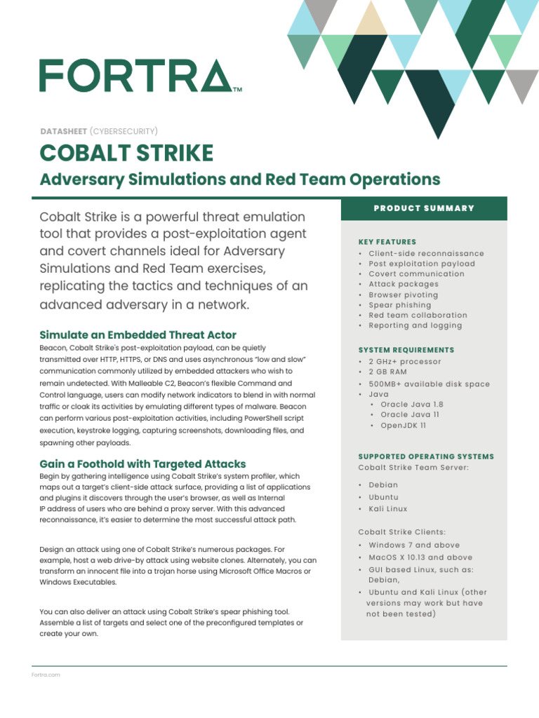 Cobalt Strike Datasheet | PDF | Computer Security | Security