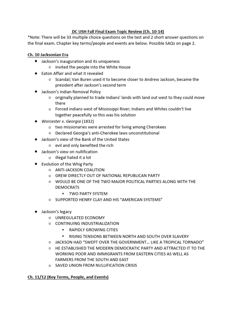 US History DC Topic Review | PDF | Abolitionism In The United States ...