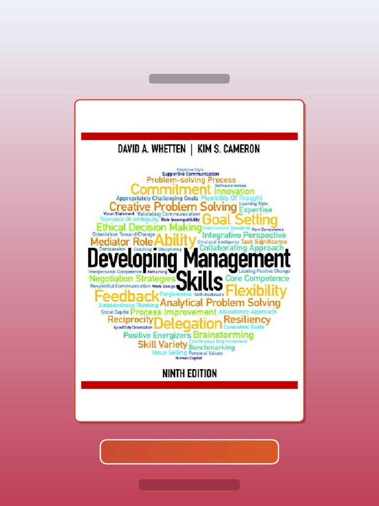 Developing Management Skills 9th Edition Whetten E-book Testbank ...