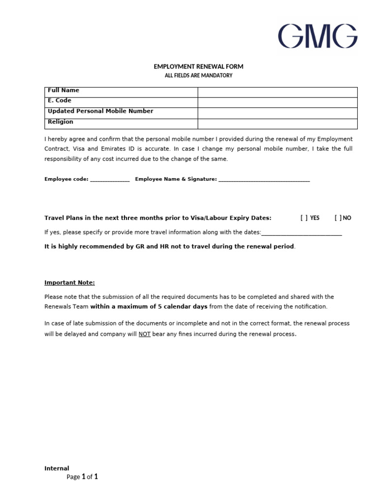 Renewal Form 2025 | PDF